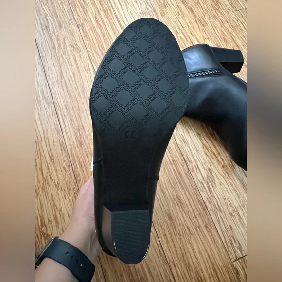 Vionic Black Ankle Boots with Tassel Detail - Picture 2 of 6